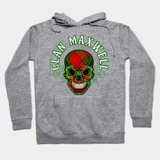 Scottish Clan Maxwell Tartan Celtic Skull Hoodie